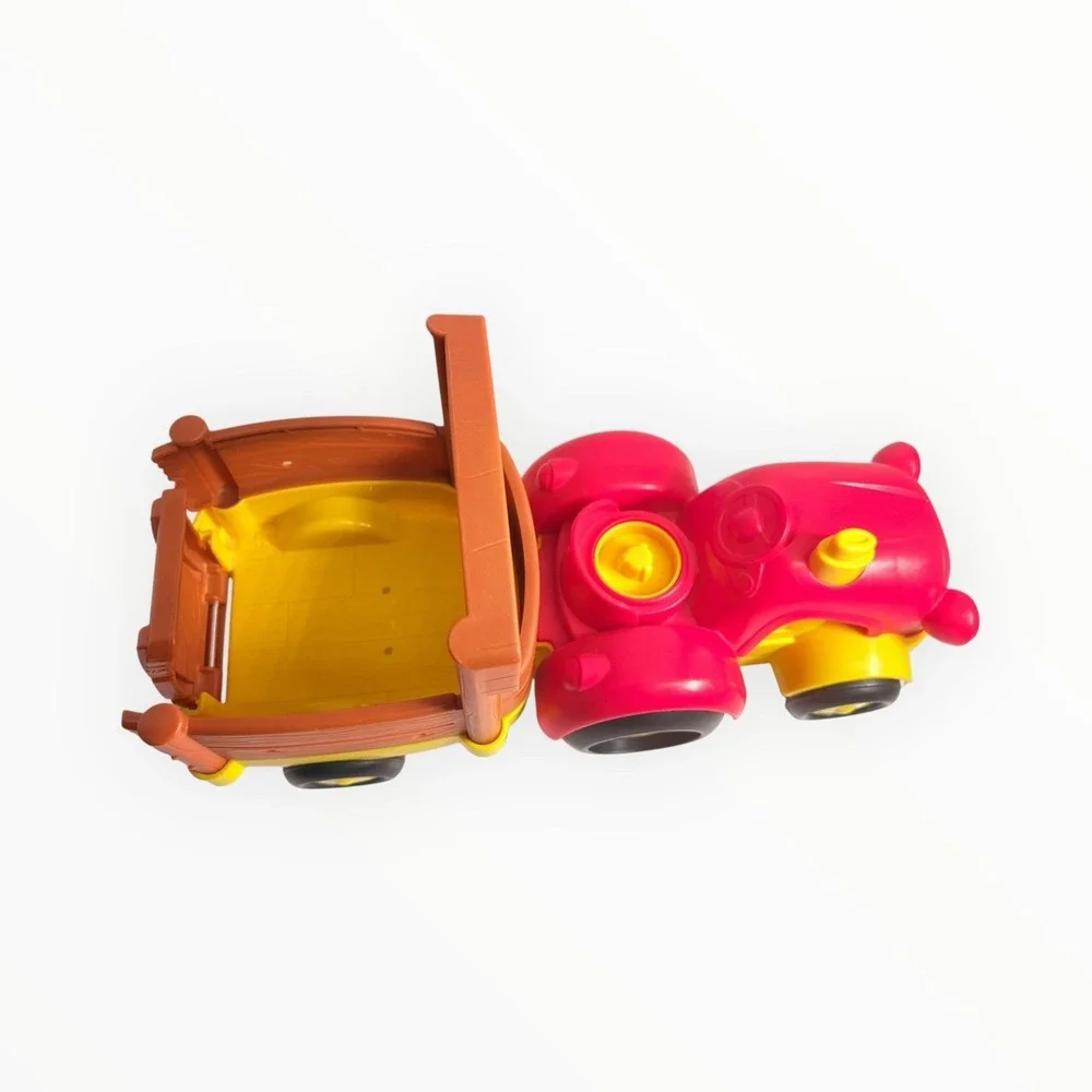 2011 Little People Tow 'n Pull Tractor Wagon with Sounds & 2022 Dog and 1997 Cow